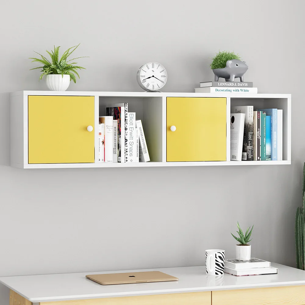

Upper wall bookshelf No punching Shelf Suspended locker Wall-mounted wall wall cabinet Suspended hanging cabinet Living room