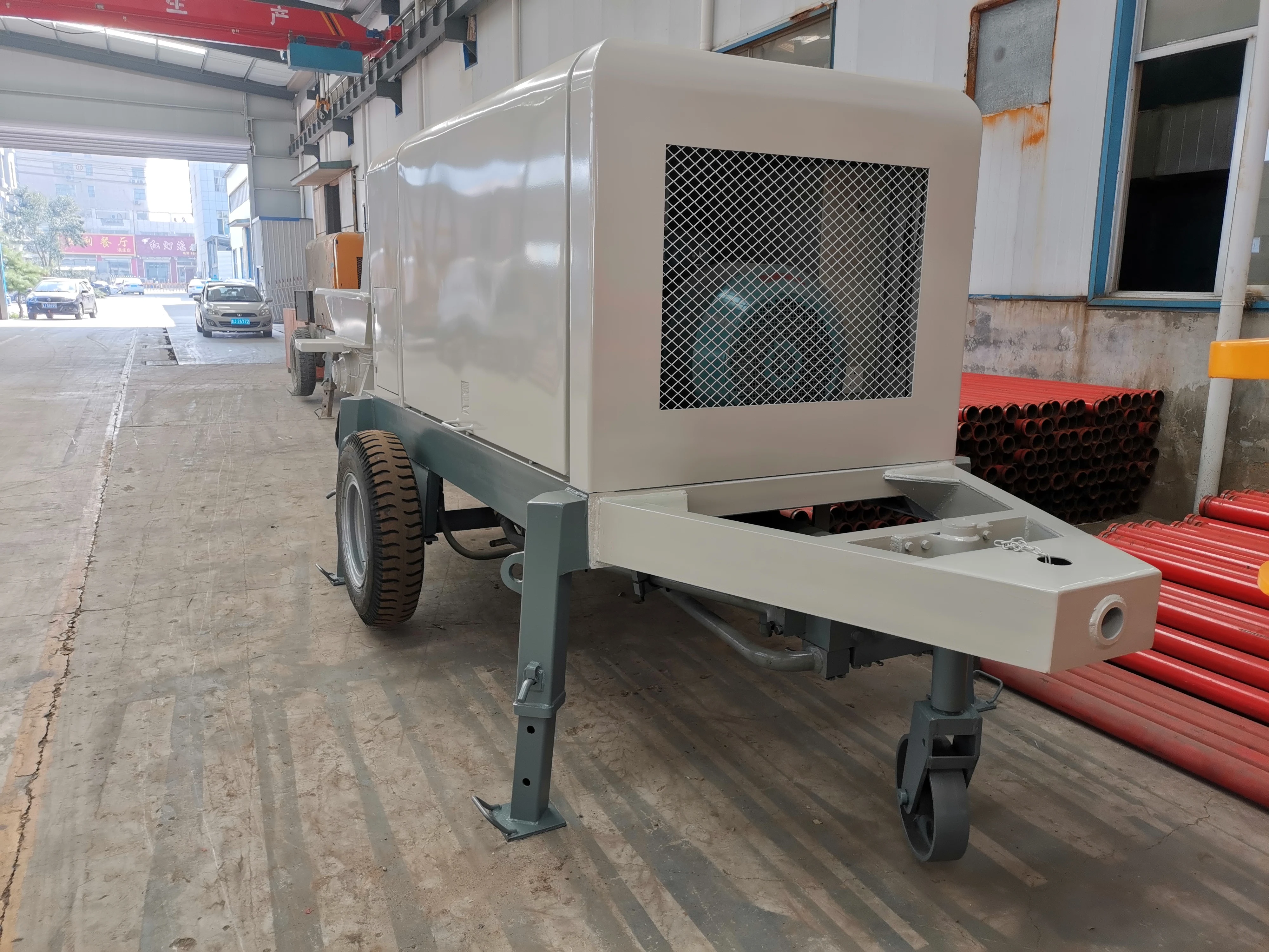 MINLE Factory Price 50m3/h Small Concrete Pump Electric Concrete Conveying Pump for Sale