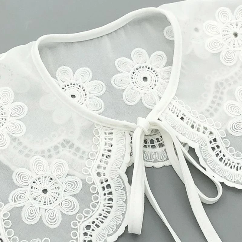 Haft dekoracyjny fałszywy kołnierz do bluzki z koszulą sweter