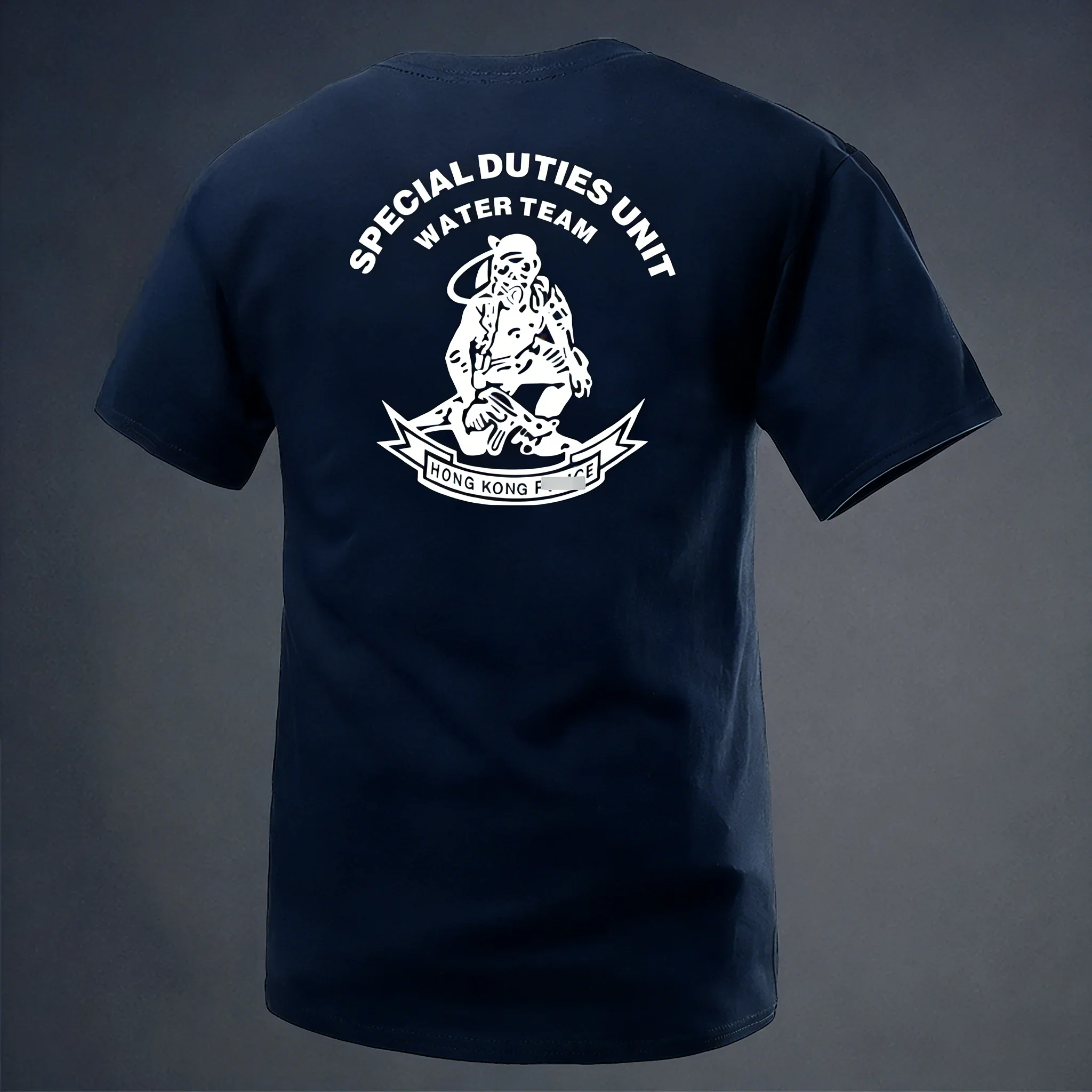 New Global Elite Special Warfare Series Military Style Flying Tigers Frogman Back Printed Cotton Round Neck Short Sleeve T-shirt