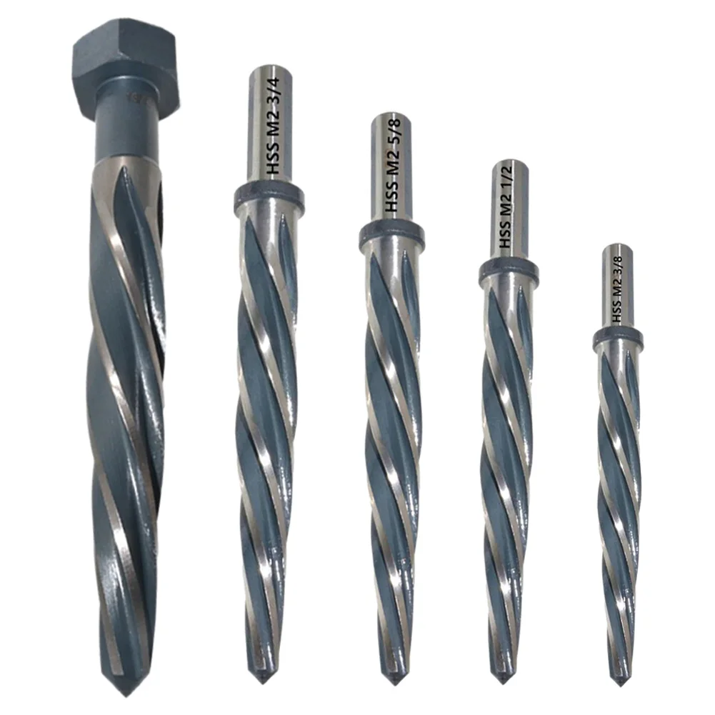 HSS Taper Reamer Drill Bit Spiral Flute For Metal Chamfered Taper Electric Drills Cutting Tool Car Enlarge Hole Cutter