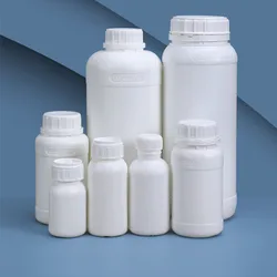 1PCS Round Reagent Bottles Empty Pesticide Bottle with Lid HDPE Material Refillable Bottle High Quality