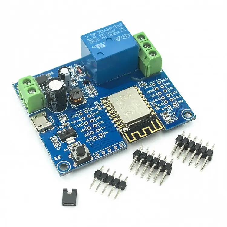 DC5-80V Netzteil ESP8266 WiFi Einkanal-Relaismodul ESP-12F Entwicklungsboard – Detail 1