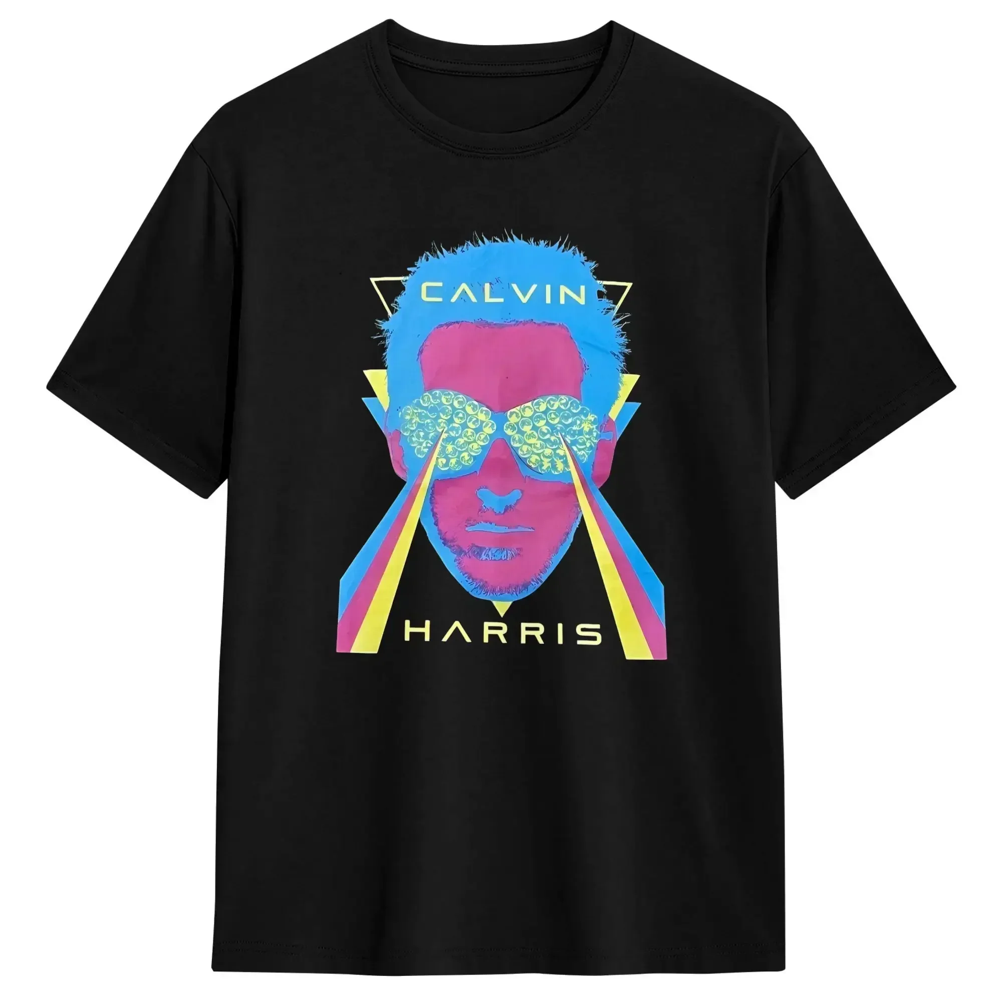 Men T-Shirt Hot DJ Calvins Harriss 2026 Vintage Cotton Tees Short Sleeve  T Shirt Round Collar Clothing Gift Idea
