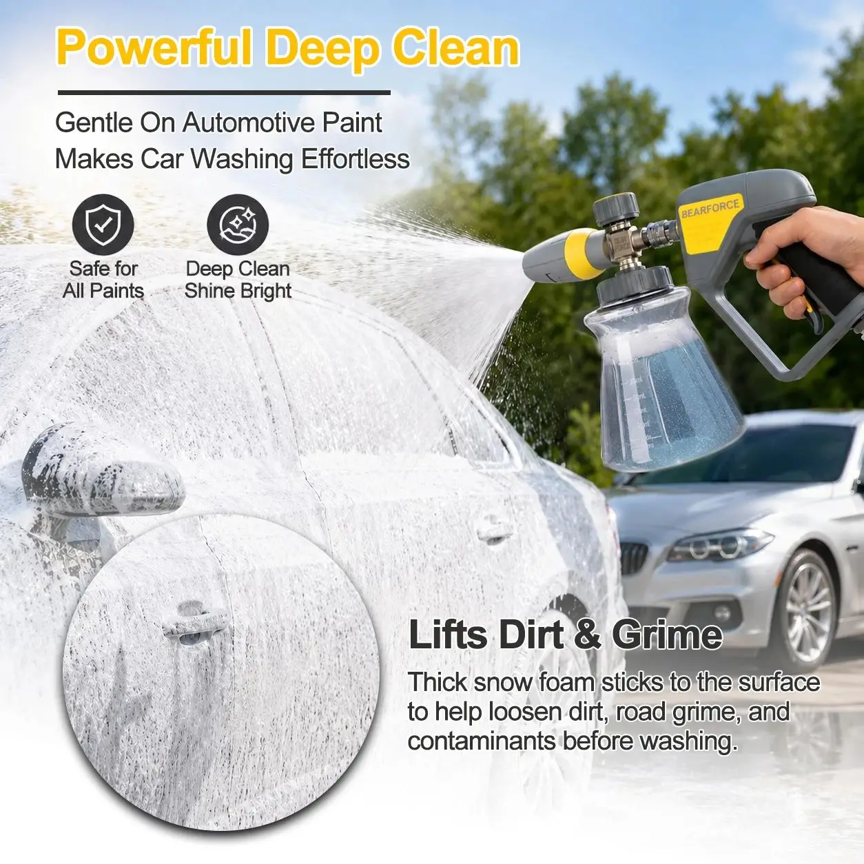 Premium Foam Cannon Foam Generator with 1/4
