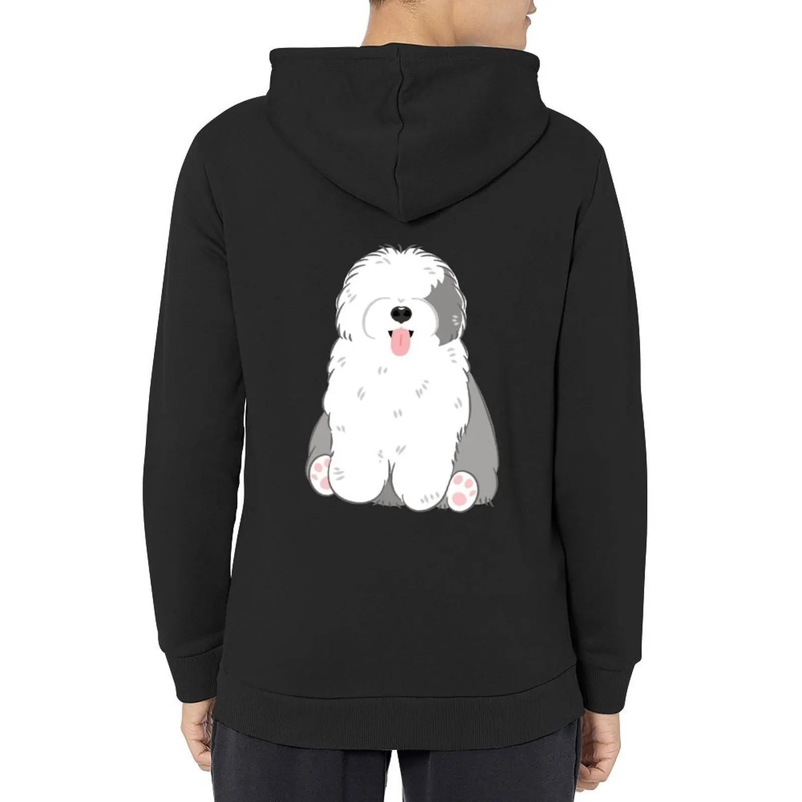 

LOVE Old English Sheepdog - Gray and White 3 Hoodie autumn new products men's autumn clothes graphic t shirts men men's hoodies