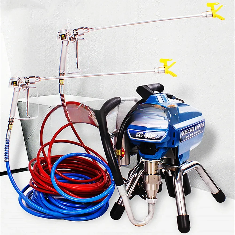 For 4800W 6.8L High-power Electric High-pressure Airless Spraying Machine Emulsion Paint Wall Household Sprayer Painting Machine