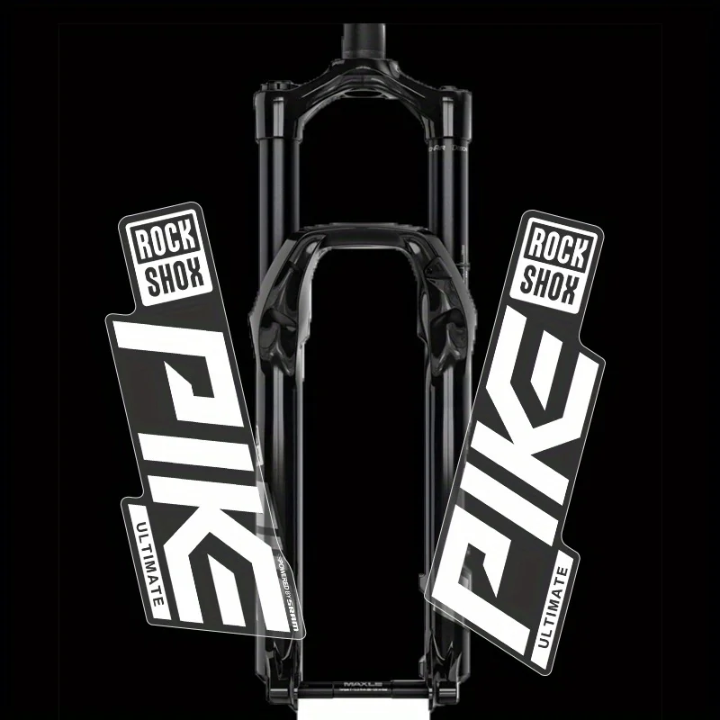 Personalize your bike look with 2 Pieces/1 Set Roshox PIKE Front Fork Stickers, Waterproof Transparent Decals, Suitable for