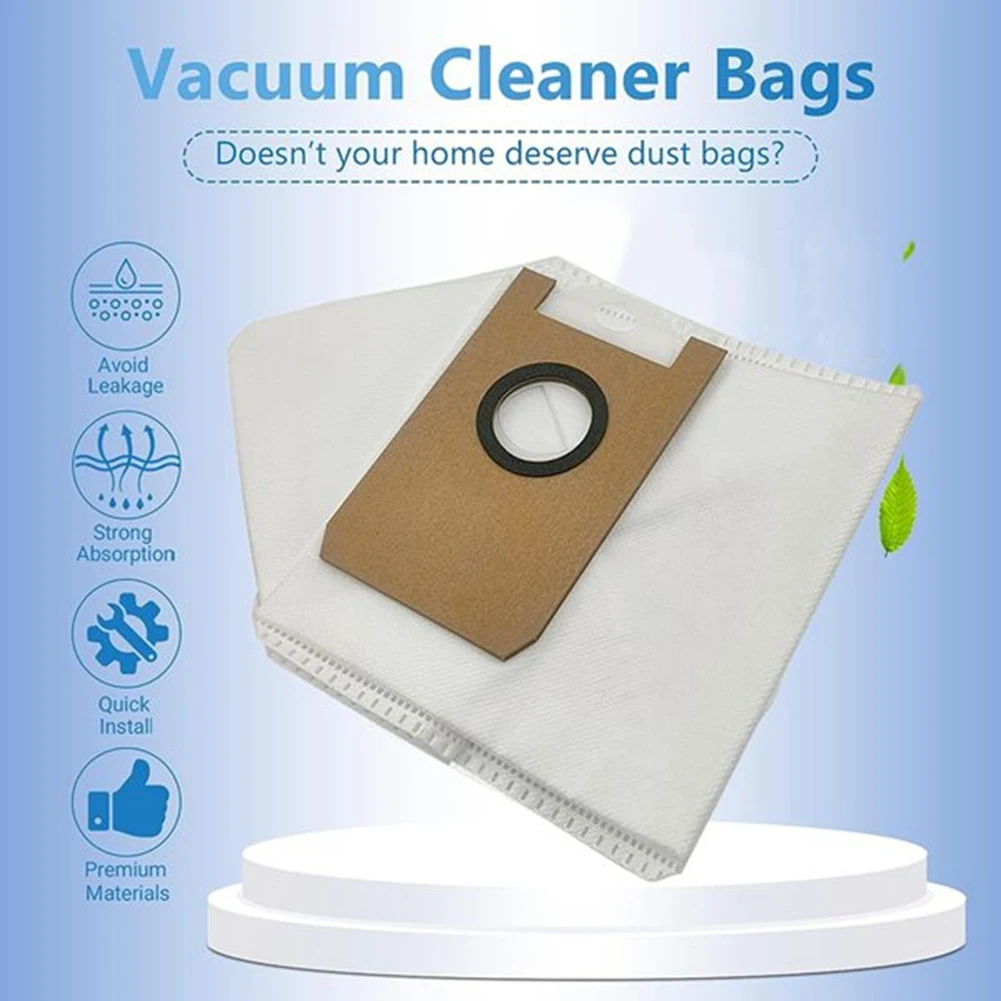 B58B-For Tapo RV30 Max Plus Sweeper RV20 Max Plus Dust Bag Filter Replacement Pack Accessory Brush