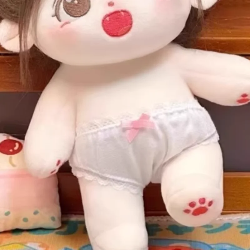 ผ้าฝ้ายตุ๊กตาชุดชั้นในกางเกงเสื้อผ้าแฟชั่นสําหรับ 15-20 ซม.ตุ๊กตากางเกงยีนส์สําหรับ Ob11 1/12 BJD ตุ๊กตาเสื้อผ้าอุปกรณ์เสริม