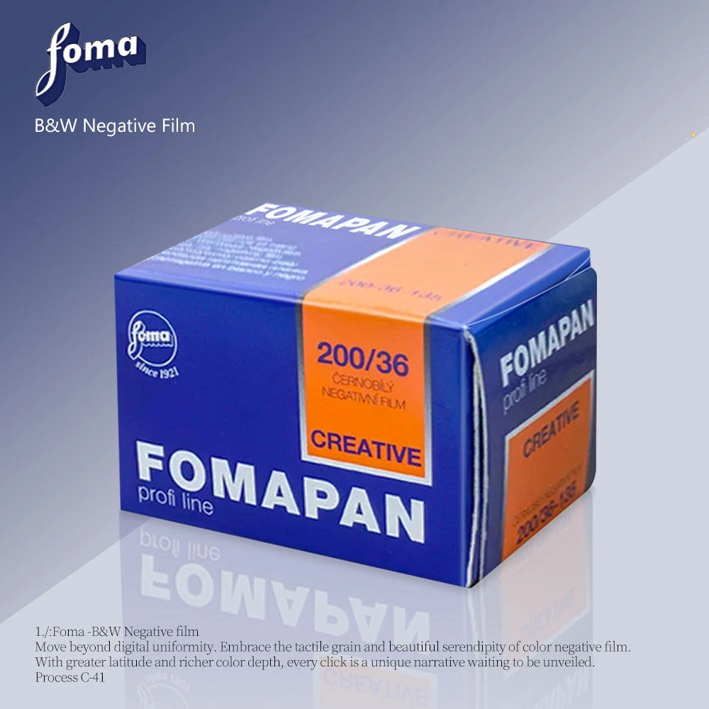 Original Fomapan 200 Classic Schwarz-Weiß-Negativ 135 35mm Film 36 Aufnahmen pro Rolle