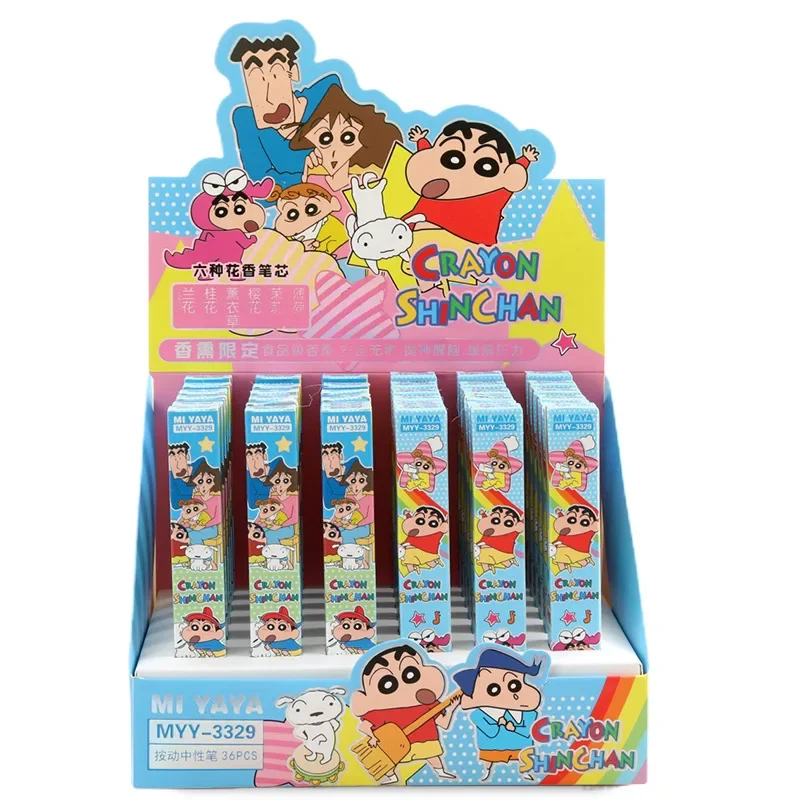 Crayon Shin-chan high color value creative personality surprise blind box pen cute cartoon students press gel pen birthday gift