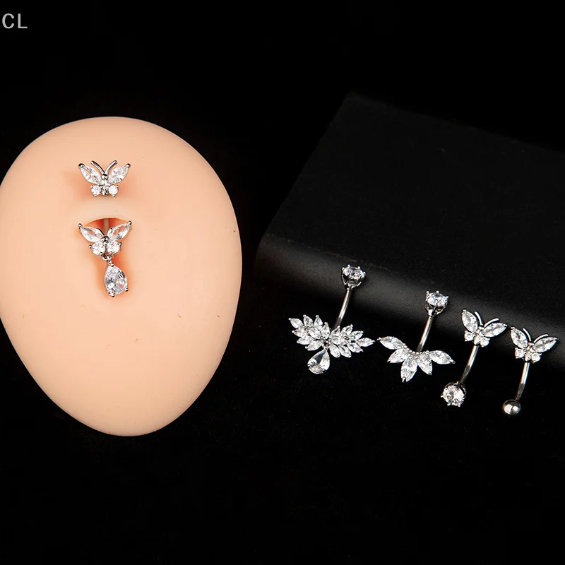 Ladies Enchanting Angel Wings Butterfly Belly Rings; Sexy Navel Piercing Jewelry Unique Gifts for Women