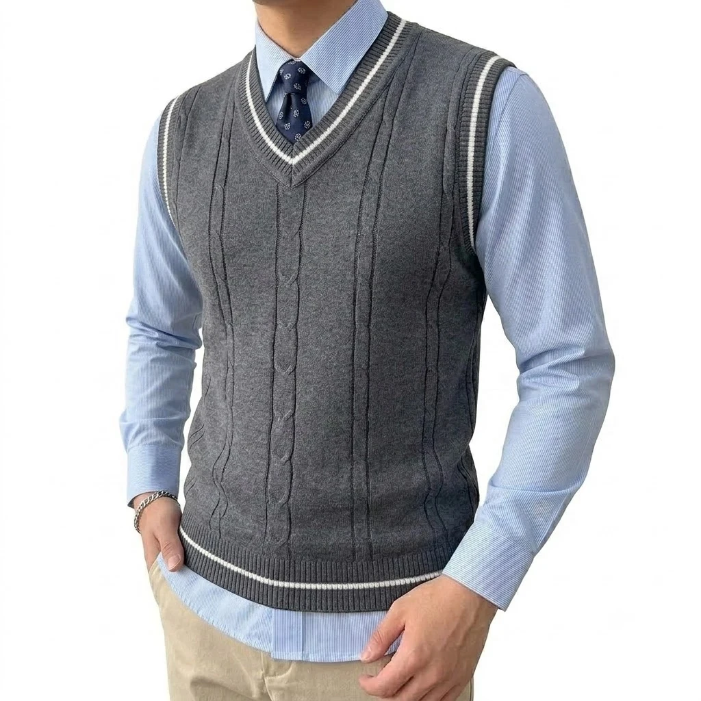 Thumbnail 4 - #26 Best Mens Knit Sweater Vests to Buy In 2026