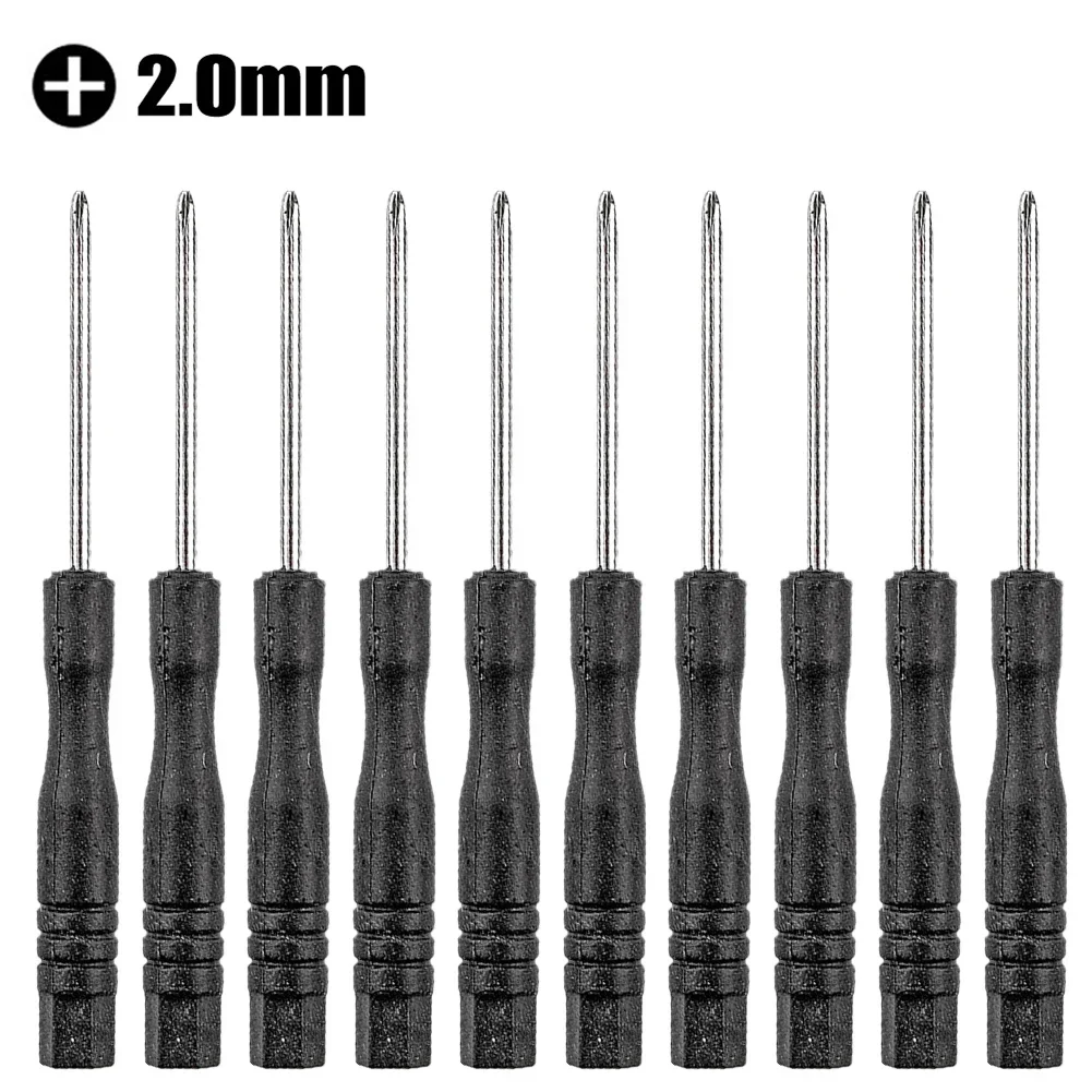 10Pcs 2mm Small Screwdriver Precision Slotted Cross Screwdrivers For Watch Eyeglasses Phone Repair Tool Multi-Function Hand Tool