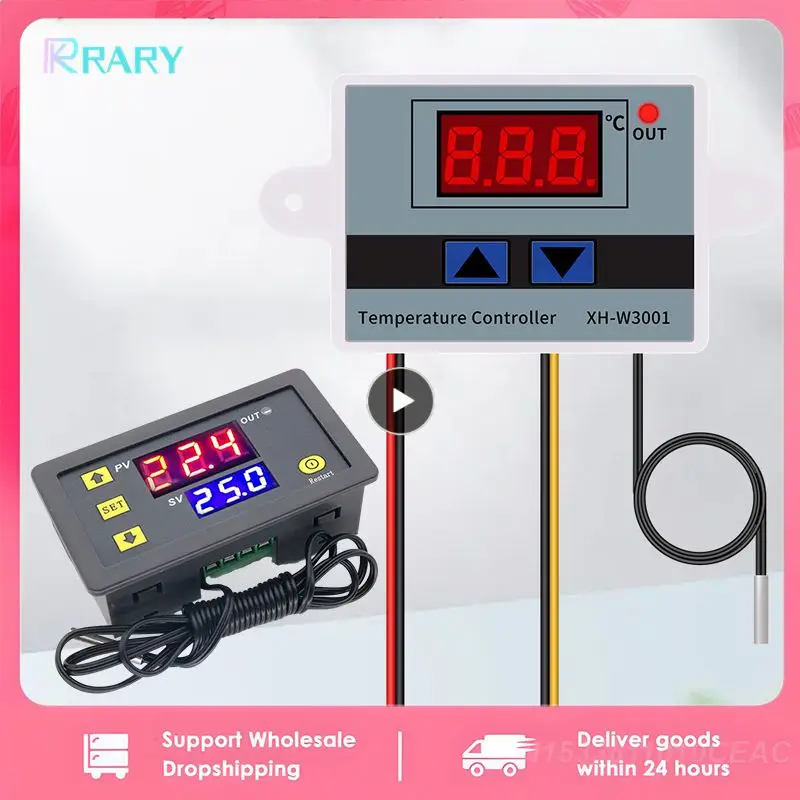 12V 24V 110V 220V Digital Temperature Controller W3001 Professional LED Display Thermostat Regulator Thermoregulator Instrument