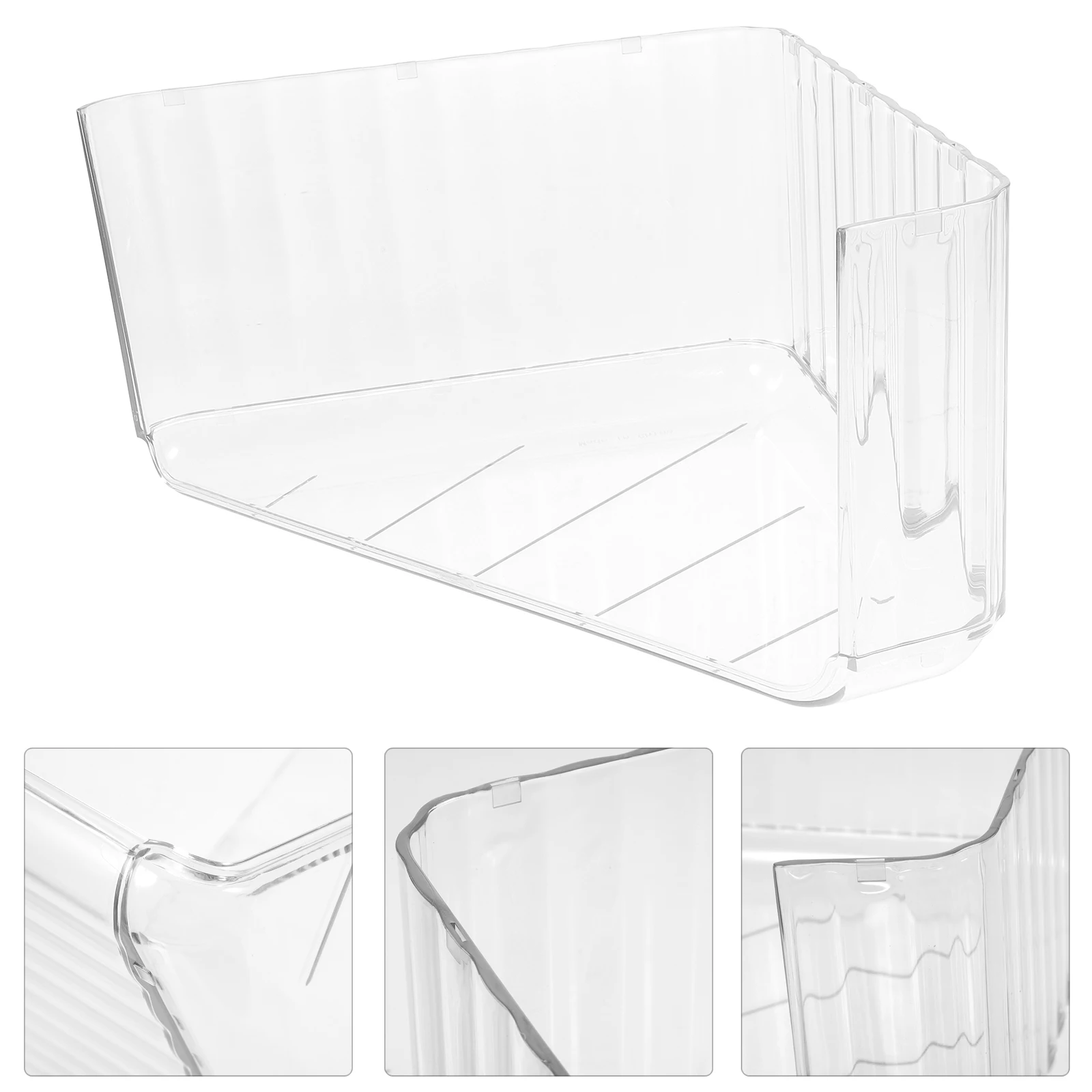 

Transparent Storage Box PET Material Jewelry Organizer Ring Dish Necklace Holder Triangle Trinket Tray for Home