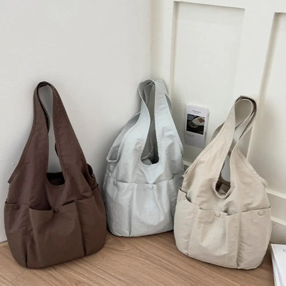 

Small Underarm Bag Nylon Shoulder Bag Large Capacity Solid Color Sport Tote Bag Quick-dry Korean Style Multi-pouch Tote Bag Male