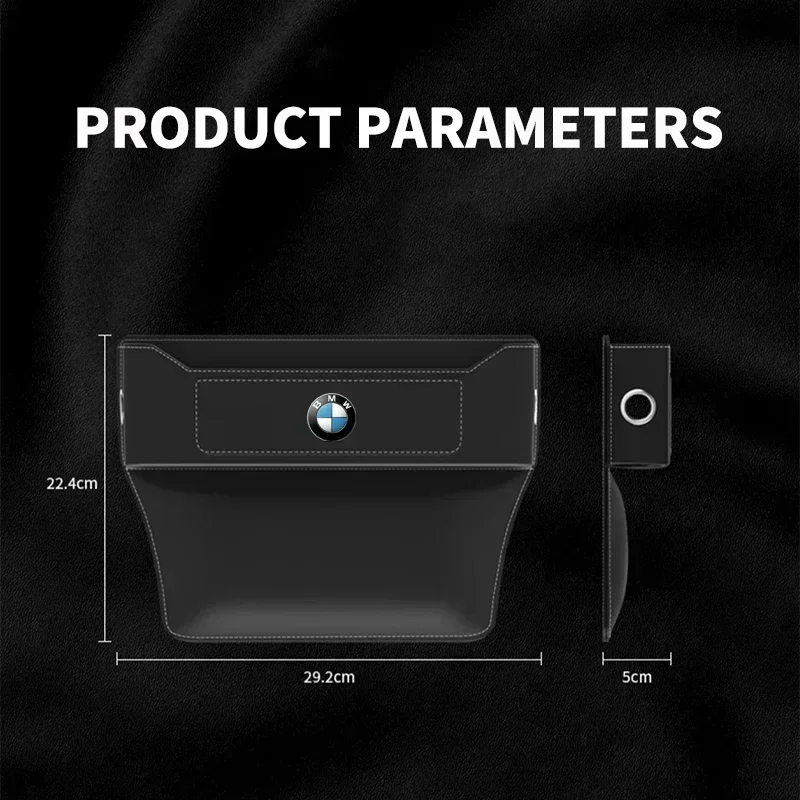 多機能カーシートギャップレザーオーガナイザー,bmw m,m1,m2,m3,m4,m5,m6,g01,f20,g30,f30,f31,e36,e87,e60用ストレージe91、x1、x3、x5