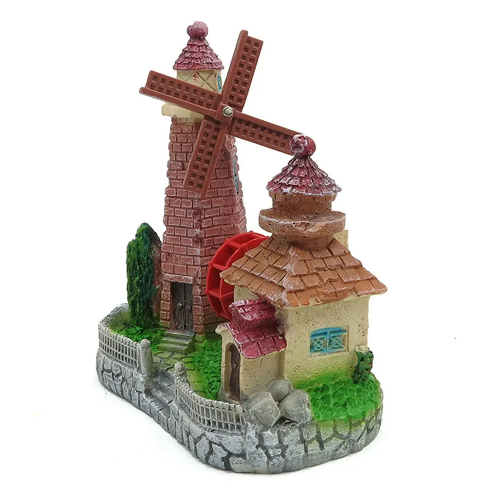 

Delicate Craft Landscape Decoration Windmill Ornament Decorations Garden Sand Table