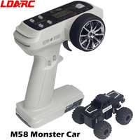 LDARC M58 RC Truck RTR 2.4GHz 1/58 MINI Mirco RC Electric Remote Control Model Car Adult Children's Tabletop Toys