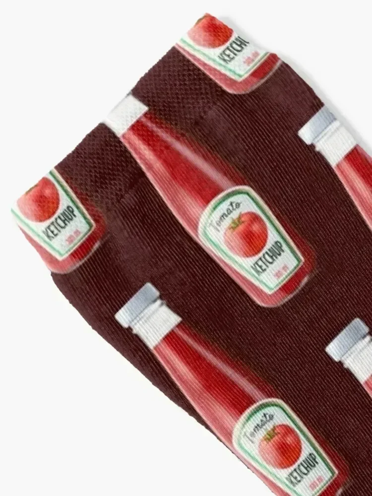 Tomato Ketchup Bottle Socks aesthetic anti-slip valentine gift ideas Socks For Women Men's