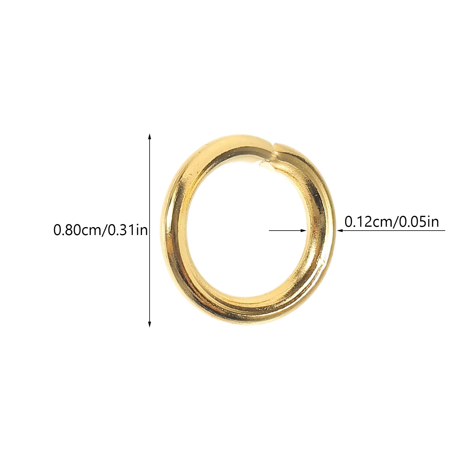 500Pcs Premium Stainless Steel Jump Rings 10Mm Round Open Connectors for DIY Jewelry Making Necklace Clasp Repair Kit