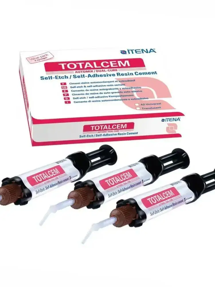 Стоматологическая самоклеящаяся смола TOTALCEM, цемент ITENA, фарфоровый шпон, коронка, композитный клей, двойное лечение керамических протезов, ремонт, склеивание