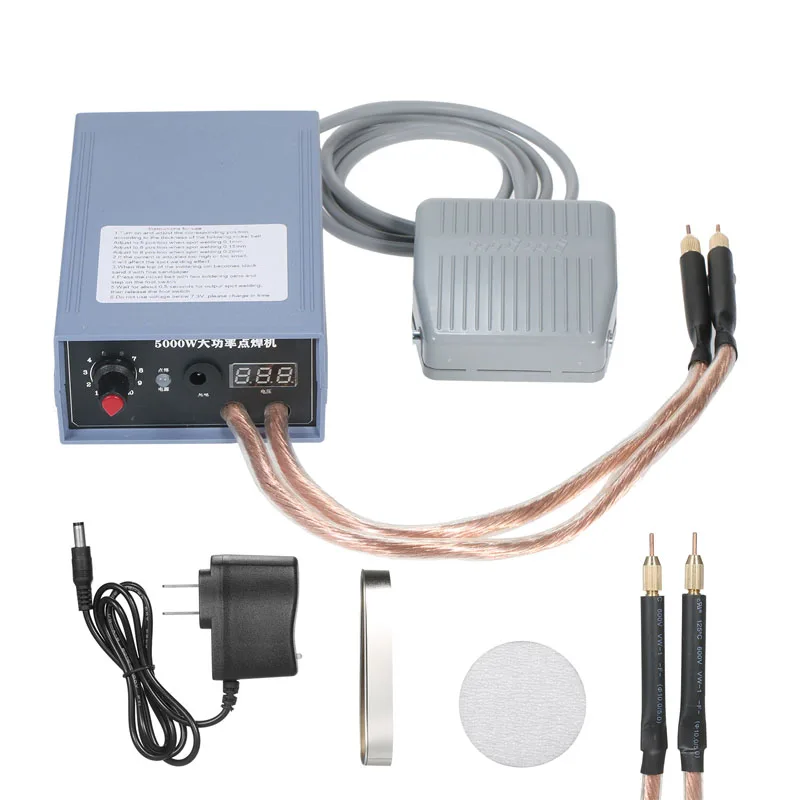 Household Portable 18650 Battery Spot Welder Machine High Power Rechargeable Spot Welding Device for 0.1-0.25mm Nickel Sheet