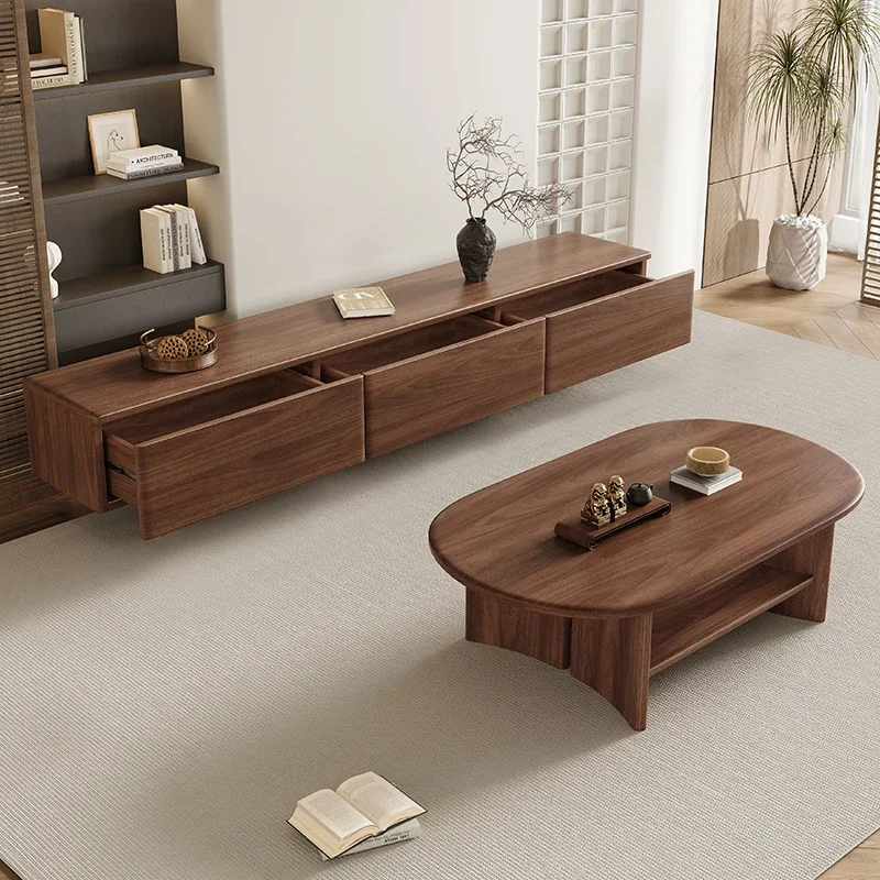 Wooden Tv Cabinet Luxury Furniture Salon Mobile Living Room Unit Modern Full Dining Decoration Meuble Tv Salon Stands Storage
