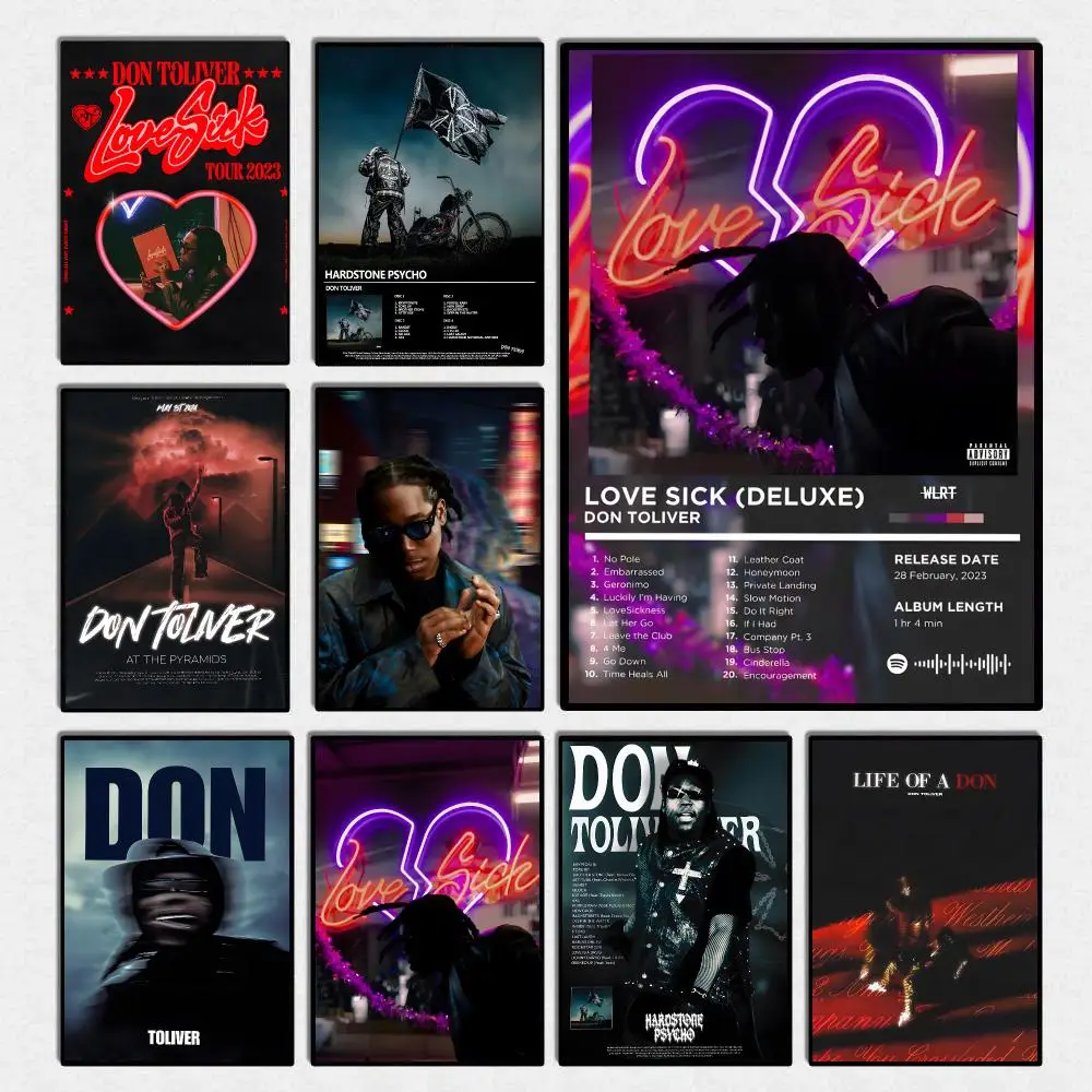 Rapper Don Toliver Poster High Quality Wall Art For Home Office Bedroom Living Room Hallway Bar Perfect Gift Idea
