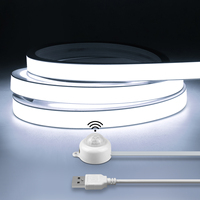 Motion Sensor COB LED Neon Strip Lights Pure Silica Gel DC5V USB Smart Human Body Induction Kitchen Bedroom Night Security Lamp