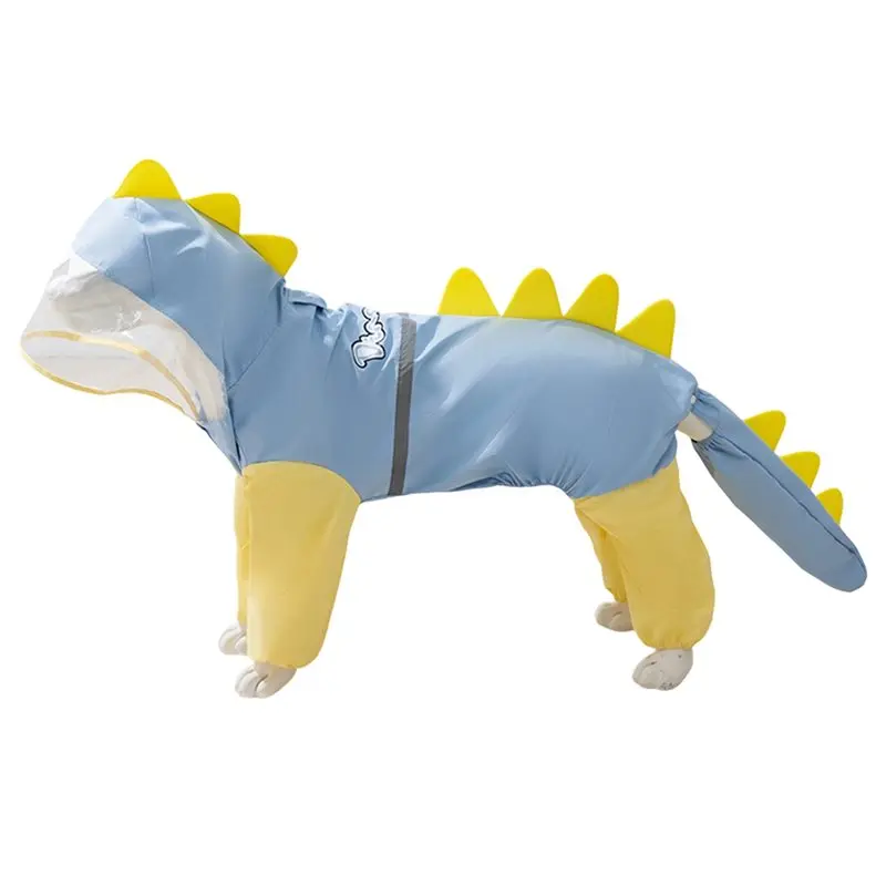 

^Прибытие, летний универсальный плащ для домашних животных с большими собаками и динозаврами, водонепроницаемая одежда для золотистого ретривера, четырехногий с хвостом Ste