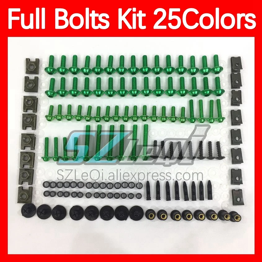 Fairing Bolts Full Screw Kit For YAMAHA FZR250R FZR250 R 250 R 1996-1997 FZR 250R 96 97 1996 1997 Body Bolt Screws Nuts 268ps