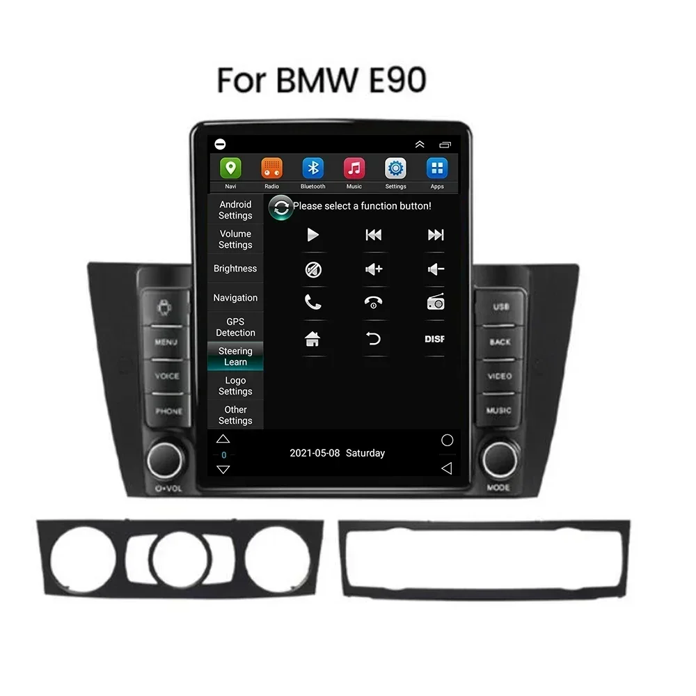 Autoradio Android, 8 cœurs, navigation GPS, stéréo, 5G, lecteur pour voiture BMW Série 3, E90, E91, E92, E93 (2005-2013)