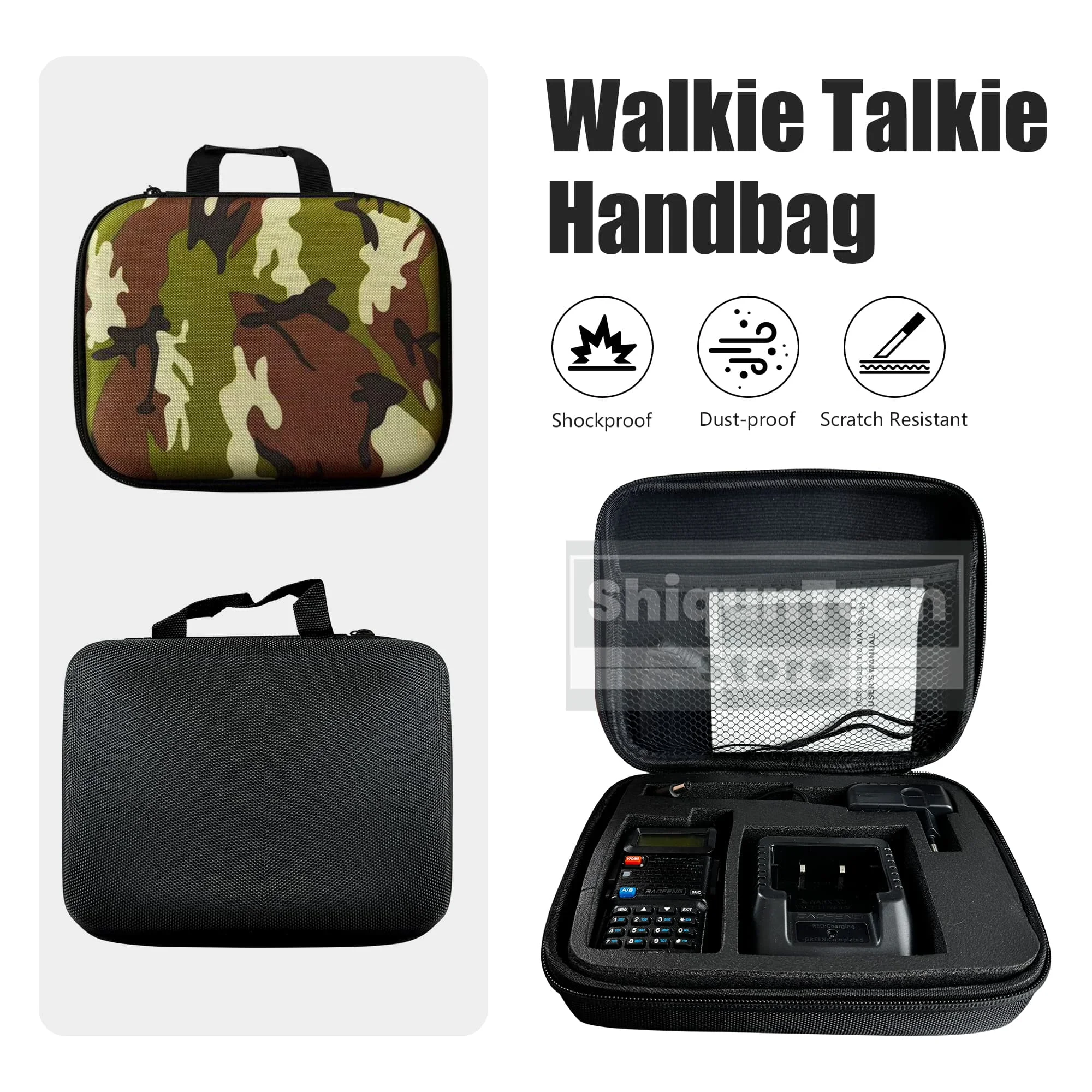 Baofeng UV-5R Walkie Talkie Handbag UV-5R Carrying Case Storage Box Nylon Portable Bag For UV-5RA UV-5RE TYT TH-F8 Two Way Radio