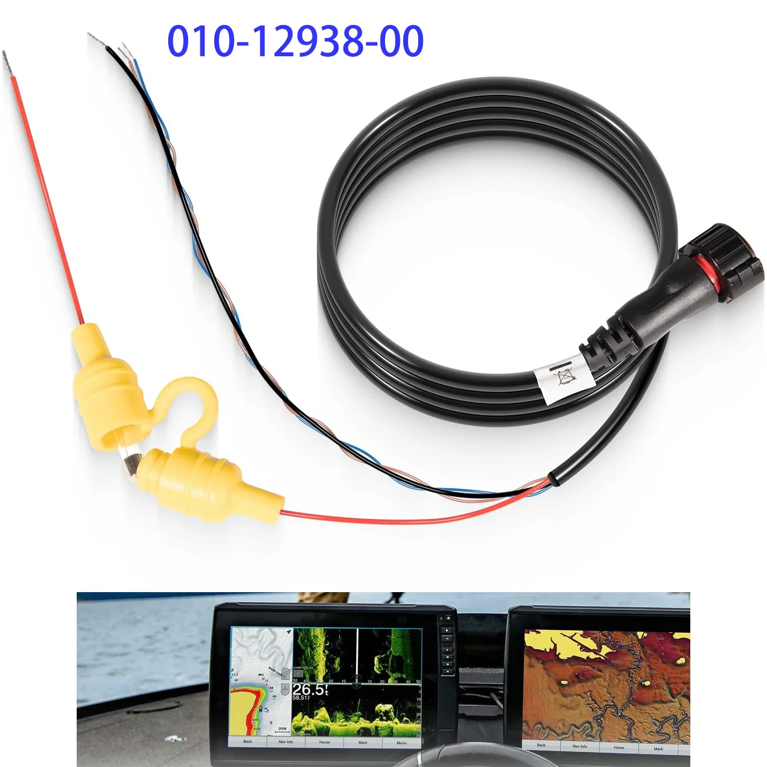 010-12938-00 Cable de alimentación/datos para Garmin EchoMAP Ultra 102sv 106sv 122sv 126sv Ultra2 10 "plotters de gráficos Ultra2 12"