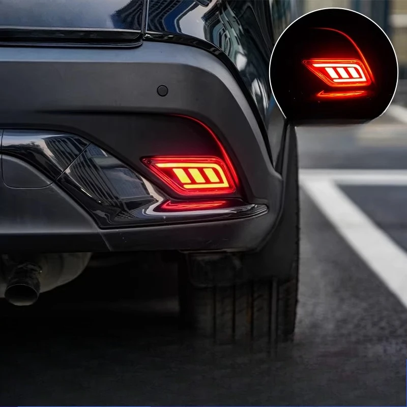 Car Led Rear Bumper Light Reflector For Toyota Corolla Cross 2026 DRL Dynamic Turn Signal Driving Brake Light Accessories