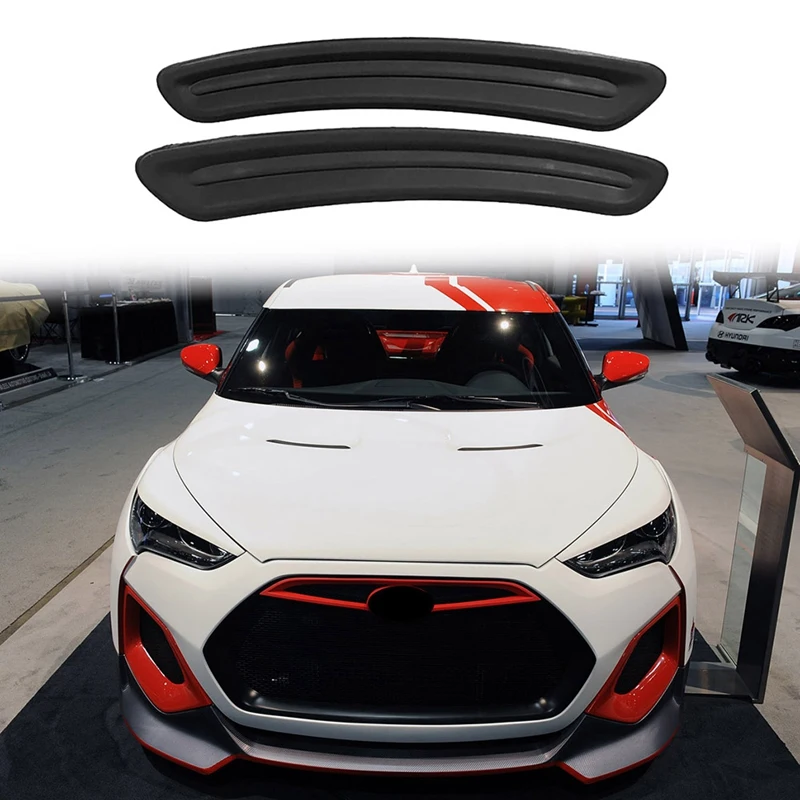 

1 Pair Car Front Hood Bonnet Garnish Vents Air Outlet Cover Trim For Hyundai Veloster 2011-2017 863502V000 863602V000