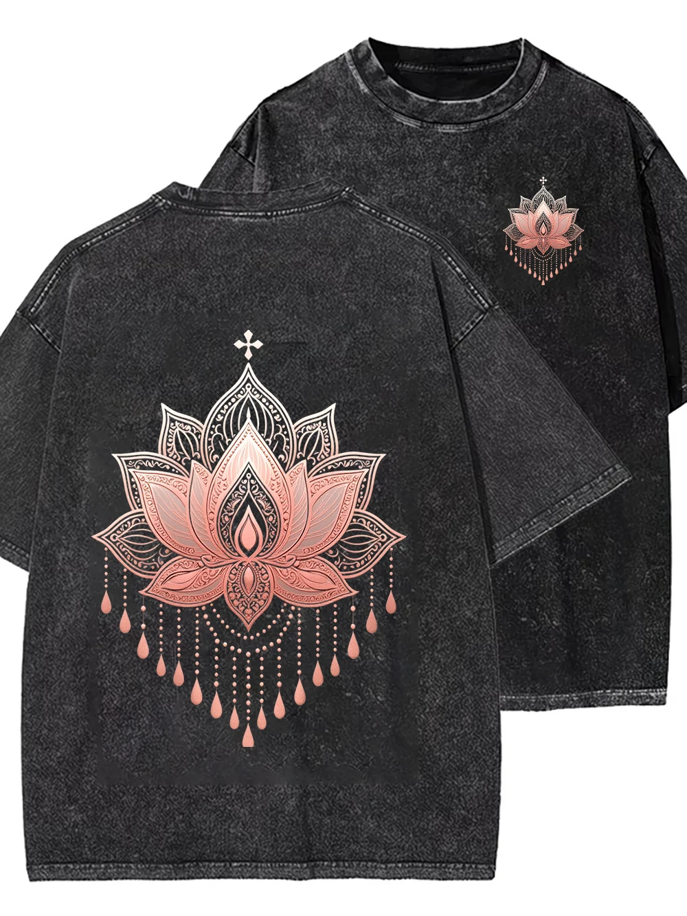 Women's Purple Leaf Summer Double-sided T-shirt Top Round Neck Plus Size Casual Short Sleeved Street T-shirts