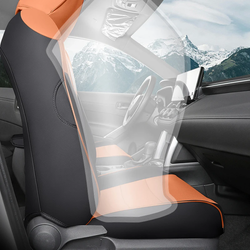 Car Seat Cover For Toyota Corolla Cross 2022 Full Set Styling Auto Genuine Leather Interior Accessories