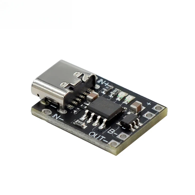 

5/10PCs ultra-small 1A Lithium Battery Charger Module - 3.7V/4.2V ternary li-ion charging with Type-C Protection Board