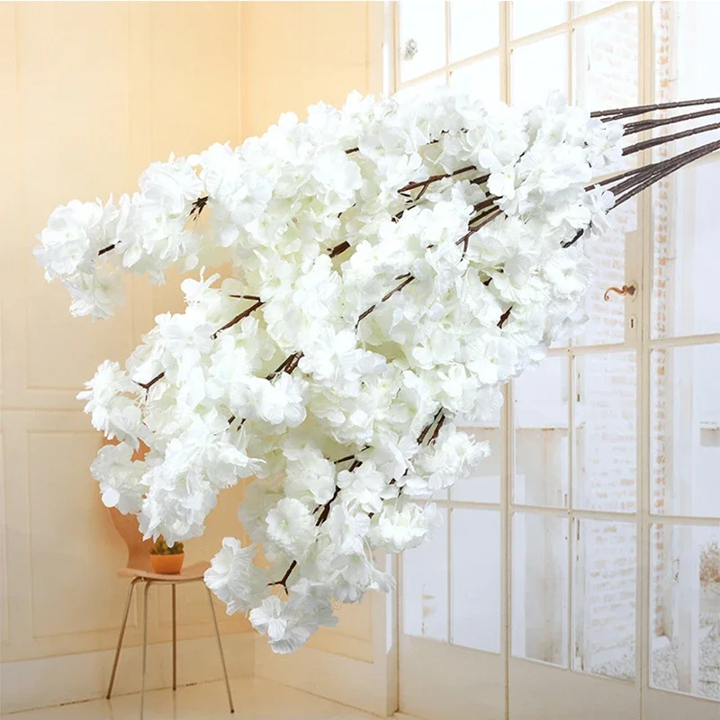 Artificial Cherry Blossom Silk Flower Cherry Blossom Branch Wedding Arch Decoration Hotel Activity Living Room Home Decoration