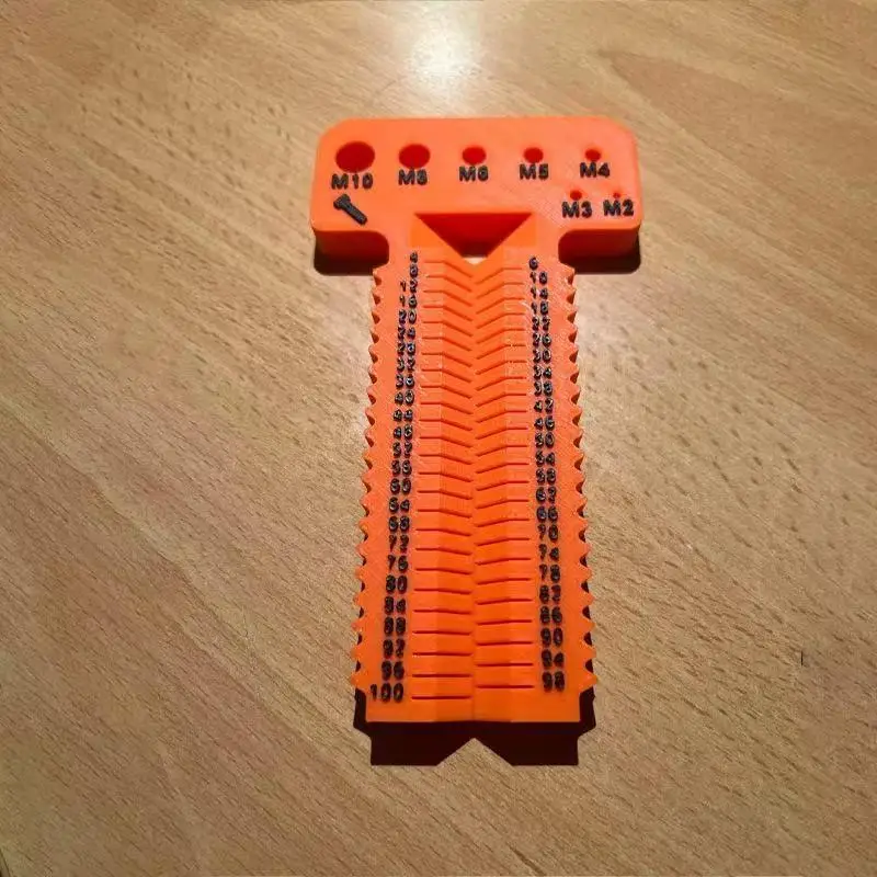 (Ce14)Screw Measuring Tool M2-M10+L4-100mm High Precisions Screw Sizing Instrument Screw Gauge Measurement Tool