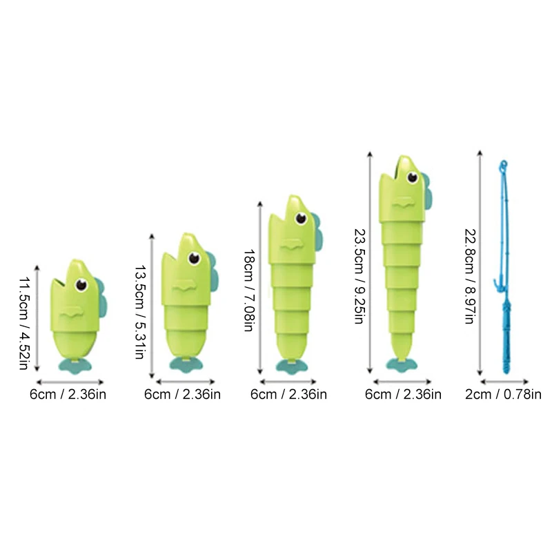KNYYSECQ Fishing Telescopic Fish Toy Set Desktop Battle Game Parent Child Puzzle Early Education Children's Toys view 6