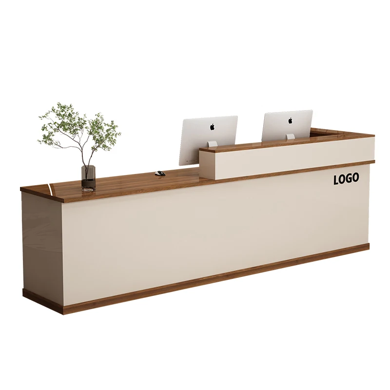 Modern Simple Reception Desk Nordic Beauty Salon Medical Dental Checkout Counter Hotel Consultation Center Office Furniture