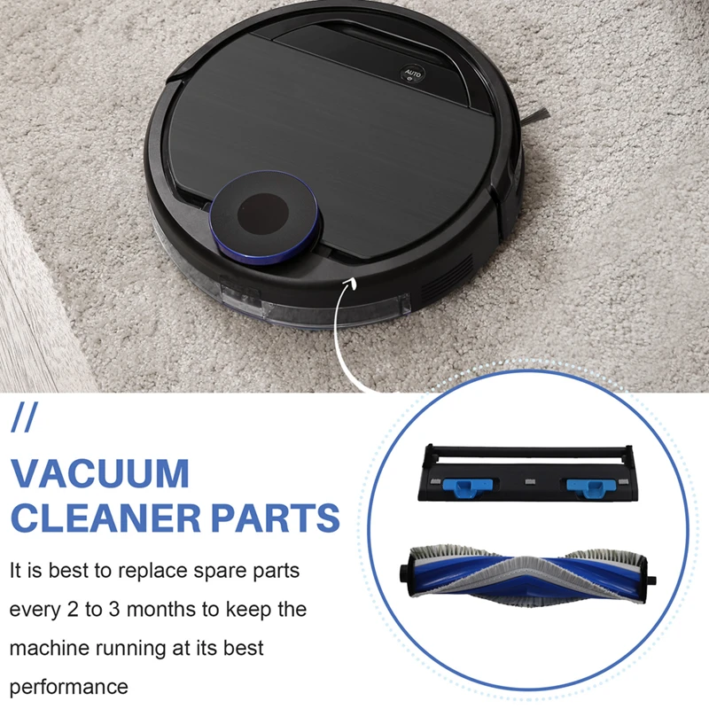 ฝาครอบลูกกลิ้งสำหรับ Ecovacs debot T30 Pro/T30 Pro OMNI DDX14/T30 max/yeedi M12 Pro + อุปกรณ์อะไหล่