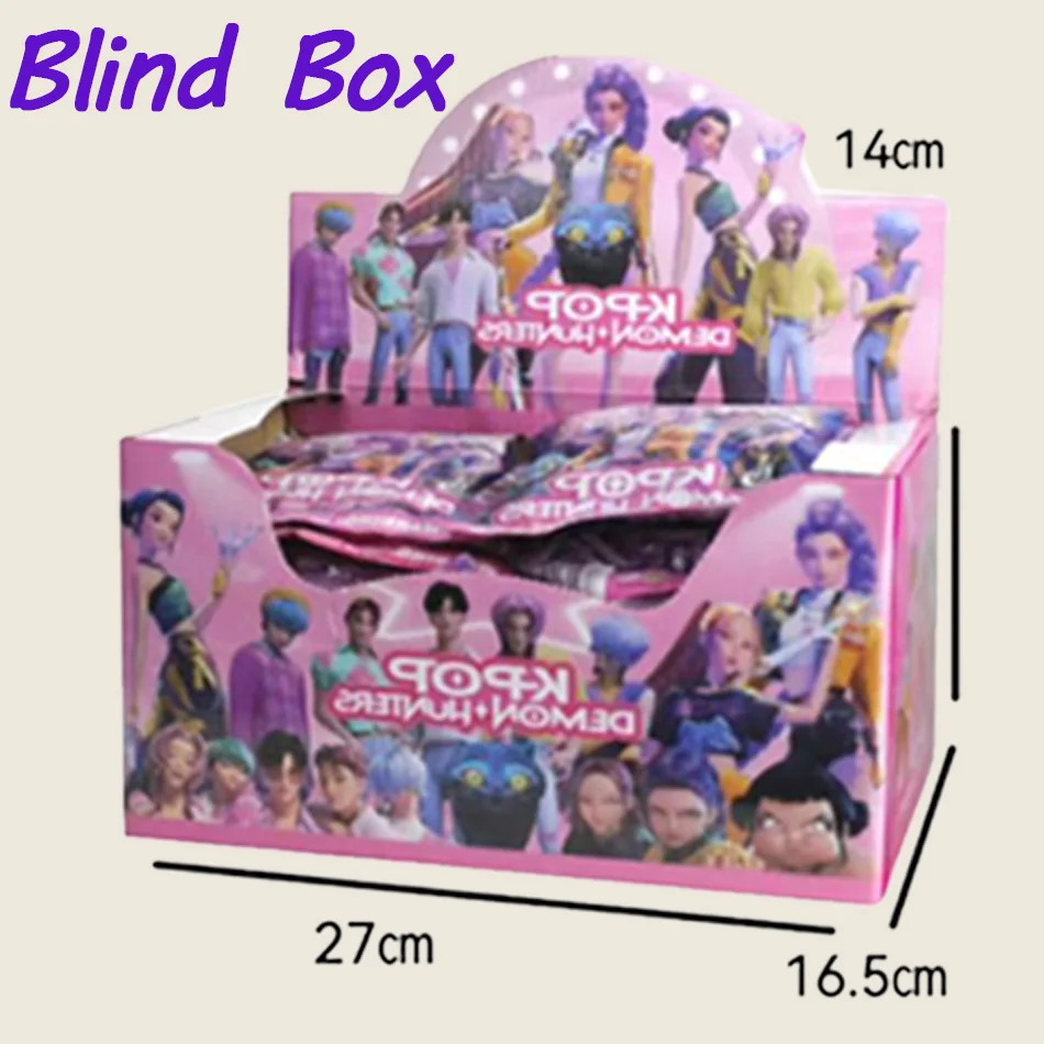 حار أنيمي KPop الشيطان هنتر دمية بولي كلوريد الفينيل لعبة رومي ميرا زوي شخصية الفينيل قناع صندوق أعمى حلية لعبة هدية عيد ميلاد #1