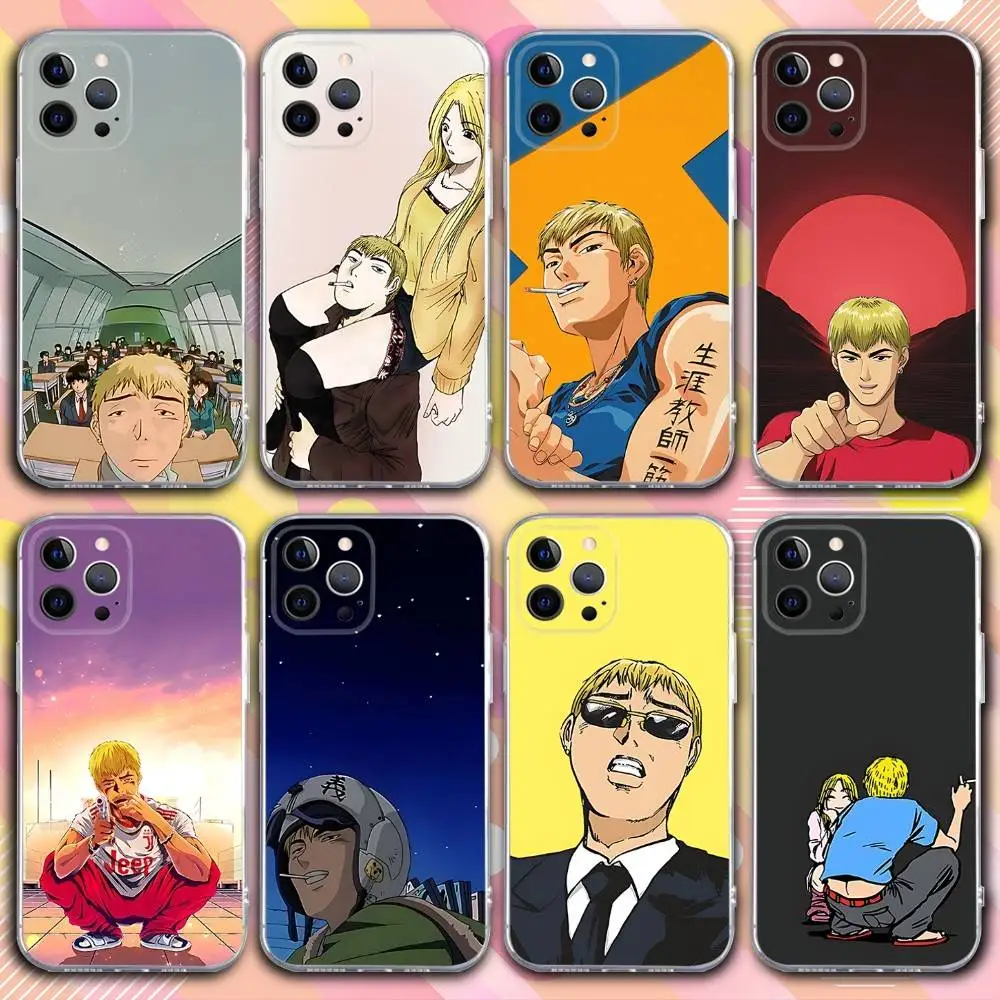 

G-Great T-Teacher Onizuka Phone Case For iPhone 17,16,15,14,13,12,11 Pro,Max,Plus,X,XS,XR,SE4,E Mini Transparent Soft Cover