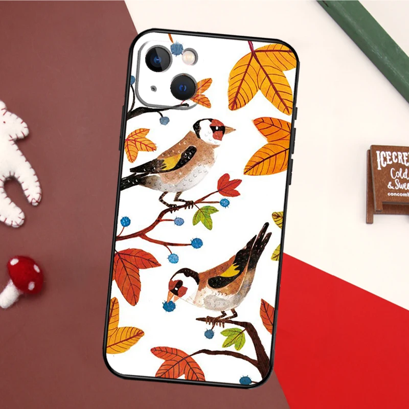 European Goldfinch Phone Case For iPhone 16 15 11 12 13 14 Pro Max X XR XS Max 6 14 Plus Soft Cover